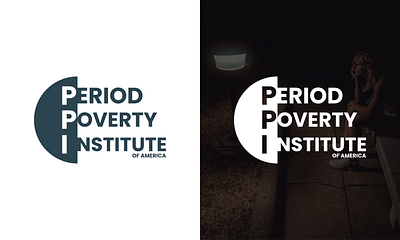 Period Poverty Institute of Amarica Logo Design app branding design graphic design illustration logo typography vector