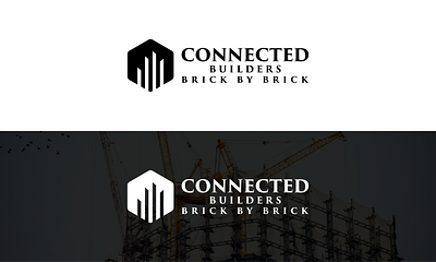 Connected Builders Brick by Brick Logo Design app branding design graphic design illustration logo typography vector