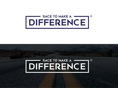 Race to Make a DIFFERENCE Logo Design app branding design graphic design illustration logo typography vector