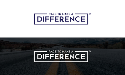 Race to Make a DIFFERENCE Logo Design app branding design graphic design illustration logo typography vector