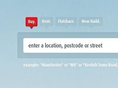 Property Search search search box tabs texture