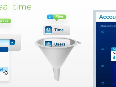 Design elements blue design elements gradations hovering icons