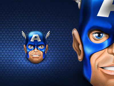 Ca Head comicbook icon illustration mac