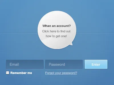 Login Concept button input login ui