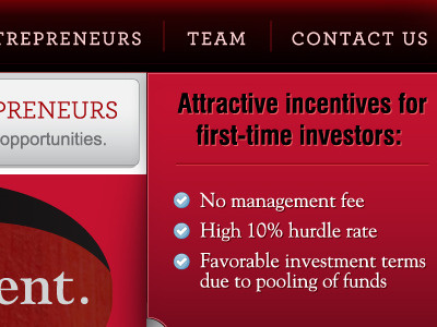 Investment site checklist finance red