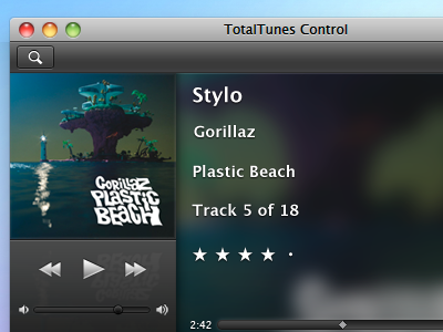 TotalTunes Control 3 Mockup p.I controller itunes totaltunes control