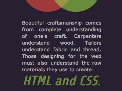 HTML for Designers css html