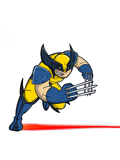 X-Men Series: Wolverine cartoon claws design drawing fun graphic design illustration marvel procreate super heroes wolverine x men