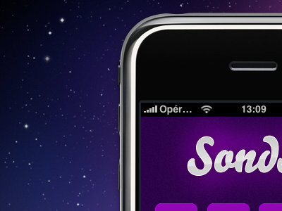 Secret iPhone App app iphone logo noise purple ui