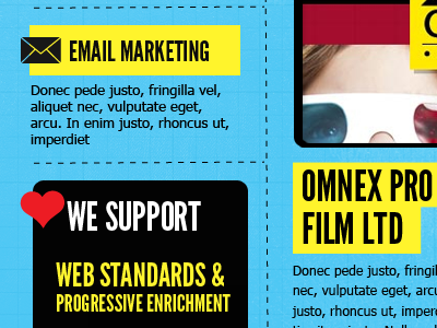 We offer area blue love web standards yellow