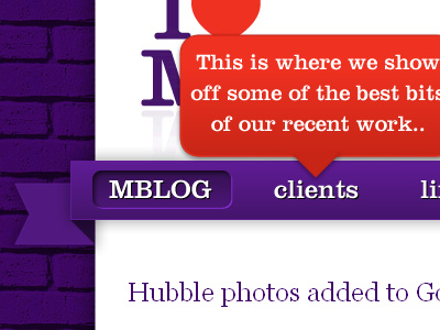 Potential blog re-design fireworks font face nav tooltip wordpress