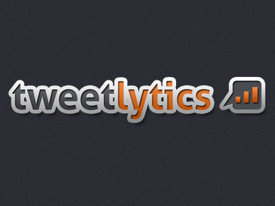 Tweetlytics Logo brand branding dark gradient gray grey logo orange
