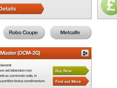 Buttontastic buttons e commerce green grey orange