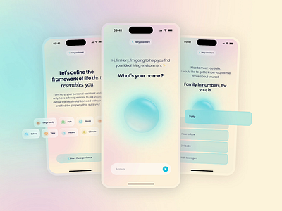 AI virtual assistant | Hory ✨ ai ai assistant ai assistant mobile app ai motion animation assistant virtual blue branding chat colors graphic design ia intelligence artificial mobile app uiux