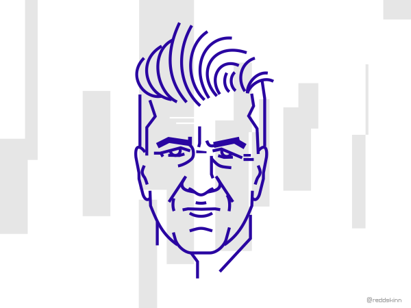 Lynch cine illustration line lynch portrait vector