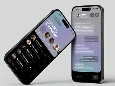 Messaging - Mobile App Concept ai app chat chatbot chatting conversation design design system interface ios message messanger mobile network product design social media ui ux