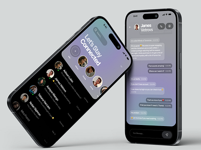 Messaging - Mobile App Concept ai app chat chatbot chatting conversation design design system interface ios message messanger mobile network product design social media ui ux