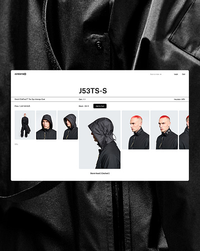 Acronym UI-UX (Concept) acronym clothing concept design e commerce fashion jorge zamonsett store techwear ui ux web design