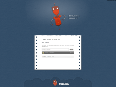 TumblrBot's Weblog theme tumblr