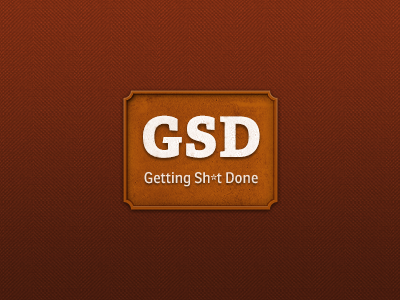 Getting Sh*t Done adelle herringbone motto orange red ronnia