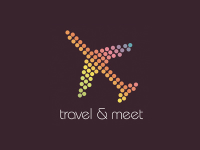 "travel & meet" Logo facebook logo travel