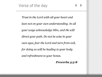 Verse of the day module design scbc
