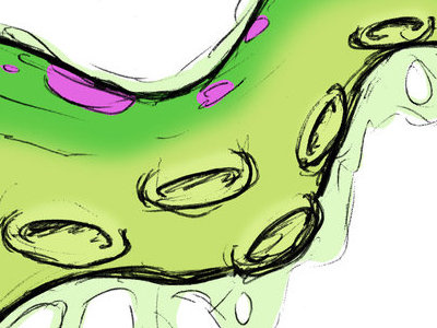Argh! Tentacle Attack! illustration octopus slime sludge tentacle
