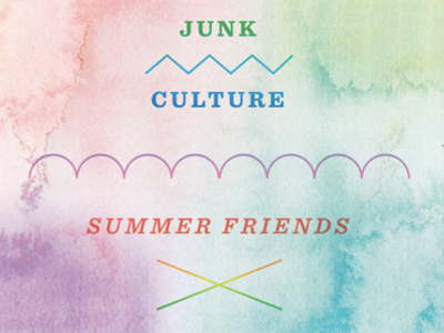 Summer Friends - Watercolor album art junk culture record