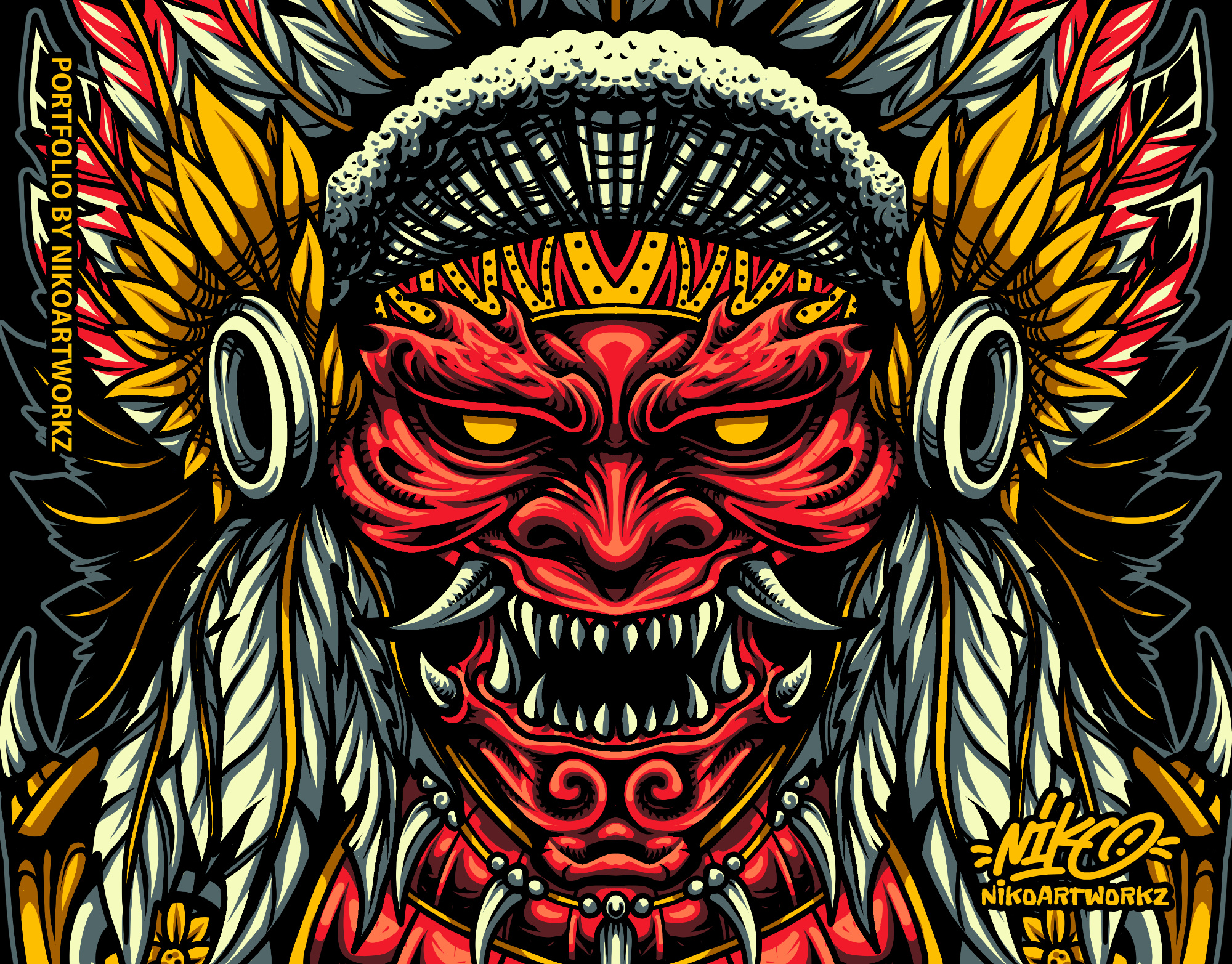 APACHE SAMURAI apparel art artwork branding design digital art graphic design illustration logo merchandise streetwear t shirt design vector