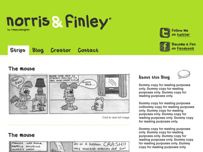 Norris&Finley branding character design handdrawn illustration logo website