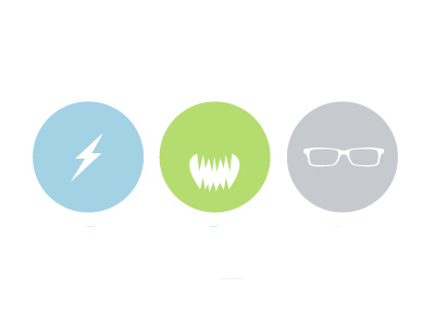 Icons for Post blog blue green grey icons
