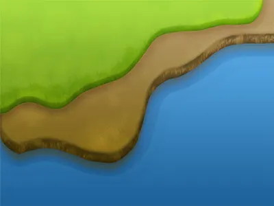 The Stage 2 background dirt game grass water