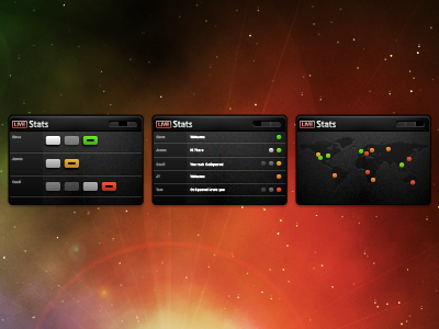 LiveStats Interface Icons black dark icons interface livestats map