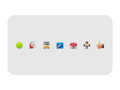 Badges for Goldgym 24px icons