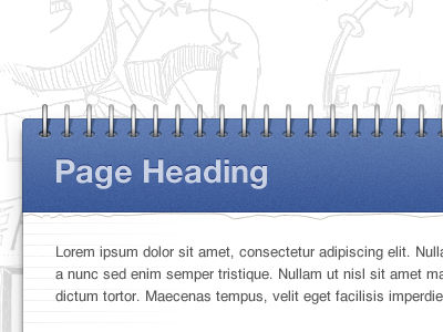 Dribbble blue notebook