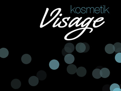 kosmetik visage blackwhite bubbles font helvetica logo minimalistic photoshop typography