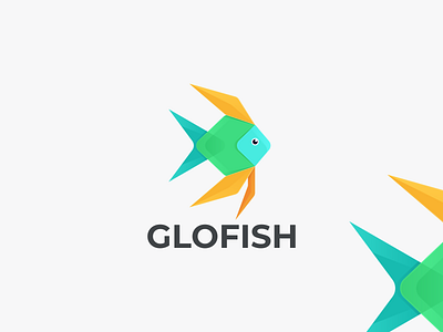 GLOFISH branding design fish icon fish logo fishcoloring glofish logo graphic design icon logo