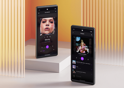 Music Player graphic design ui