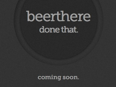 Coaster beer beerthere landing page mobile museo slab texture typekit web app