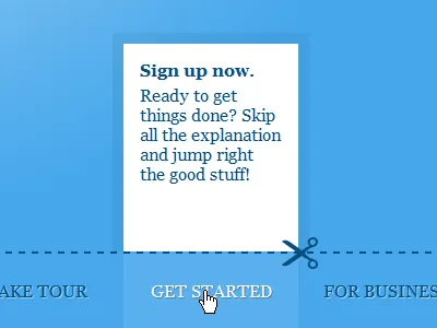 Coupon :hover state consumer blue coupon hover scissors tabs