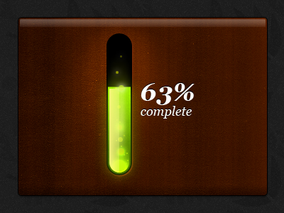 Toxic progress bar bar bubbles green progress toxic waste wood