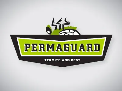 Permaguard Logo bug death fly green logo