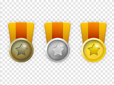 Medals of Achievement achievement bronze gold icon medals silver