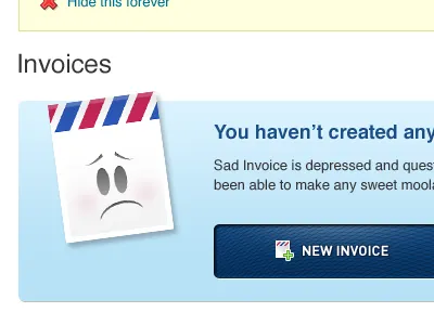 Invoices: Blank Slate blank slate blinksale cold start doublewide labs