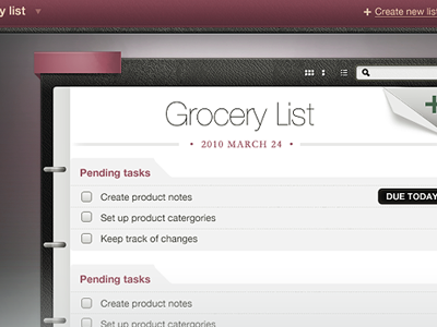 List app do list pink to do