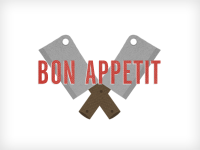 Bonappetit Dribbble alternate gothic blog red