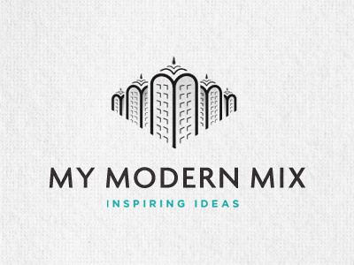 My Modern Mix Logo ampersand caps green logo logo design sans serif texture