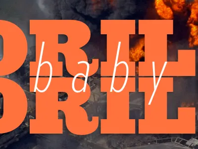 Drill Baby Drill thebigcaption typography