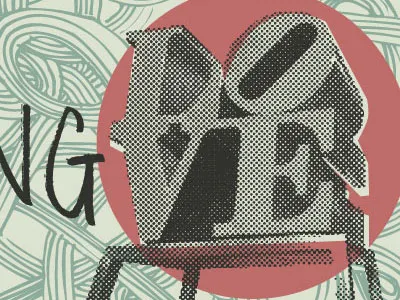 Defining Love - International Skate Conference 2010 halftone handwriting love scribbles skateboard