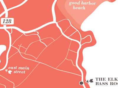 Quick lil map map wedding